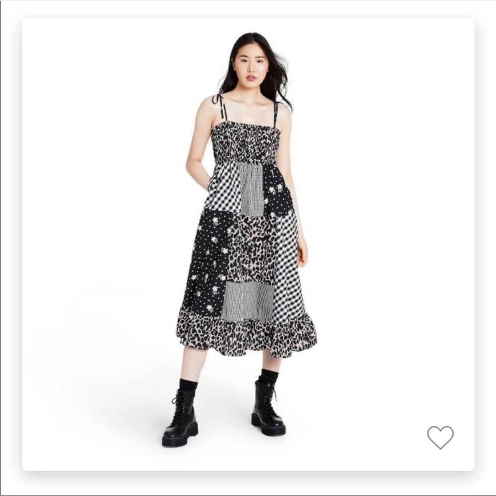 Sandy Liang x Target Patchwork Sleeveless Dress M - Picture 1 of 6